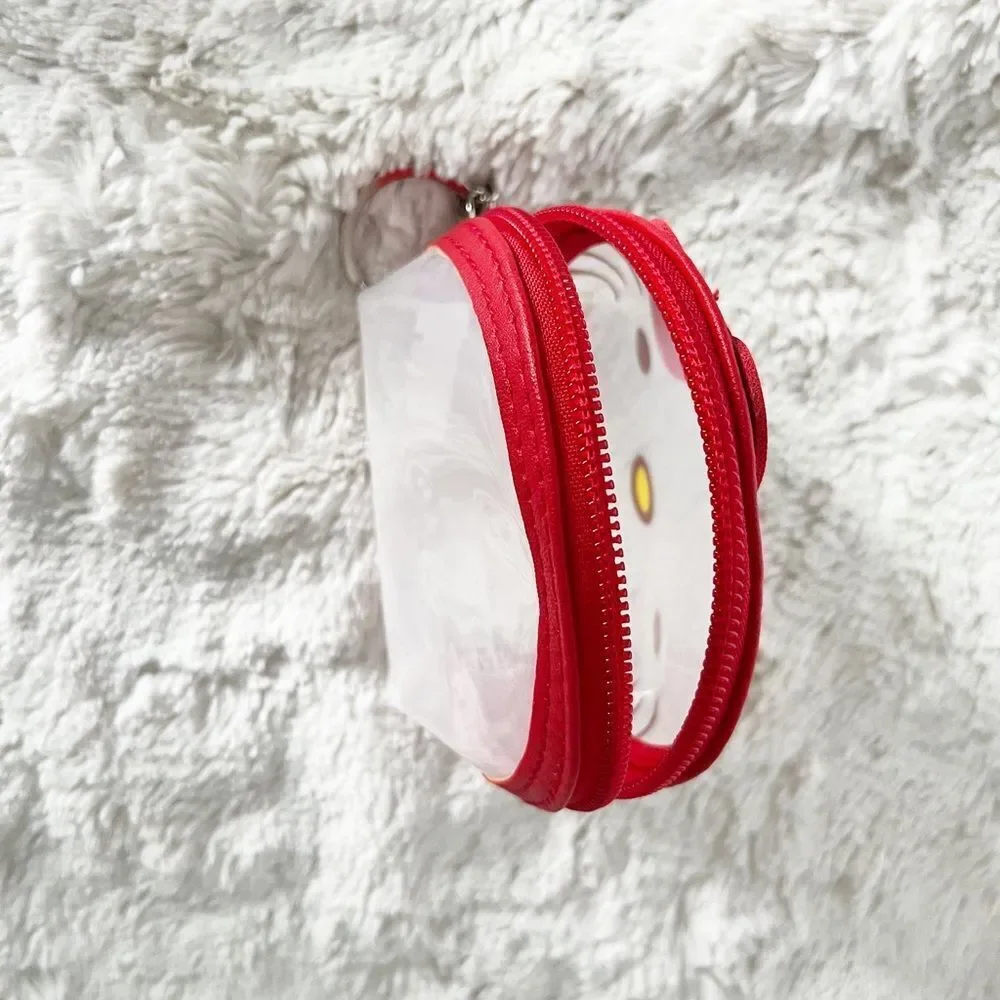Sanrio Red Hello Kitty Transparent Keychain Bag